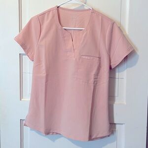 JAANUU wide-leg scrub set S petite, blush pink